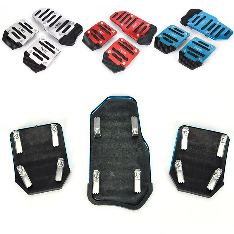 3X Car Auto Vehicle Non-slip Pedal Aluminium Alloy Foot Treadle Cover Pad ReBDA