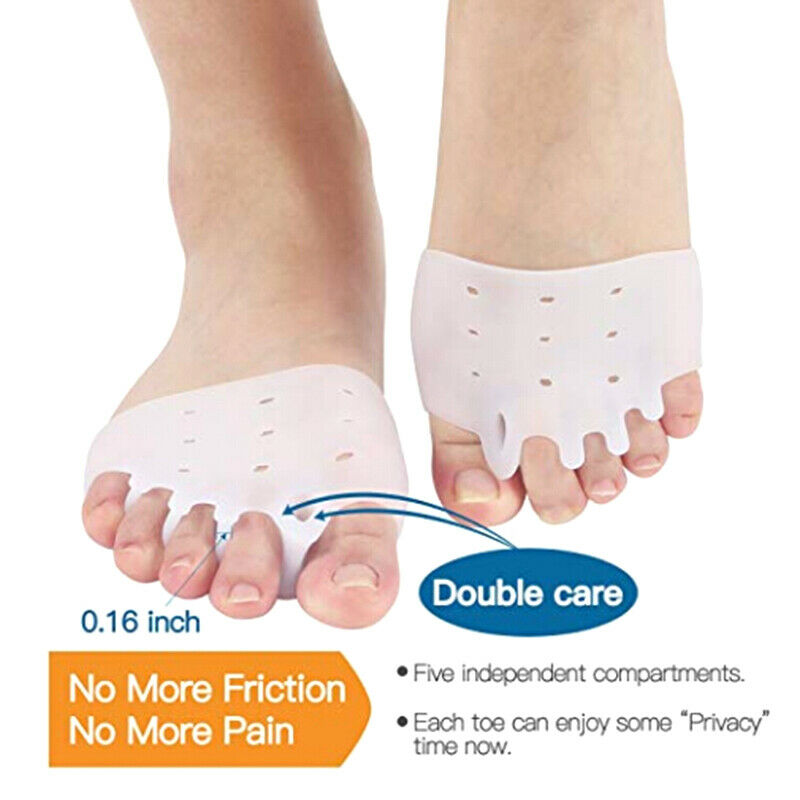 2X Claw Hammer Foot Toe Gel Pads Separators Crest Straightener Stretcher Prop HN