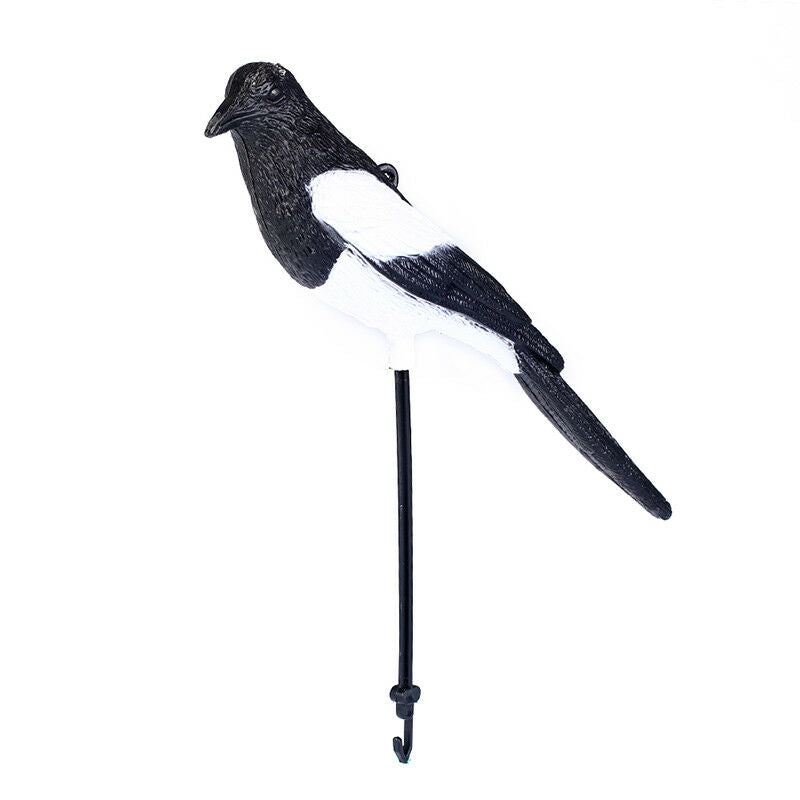 1pc black & white magpie decoy hunting trap bait shooting target bird BDDD