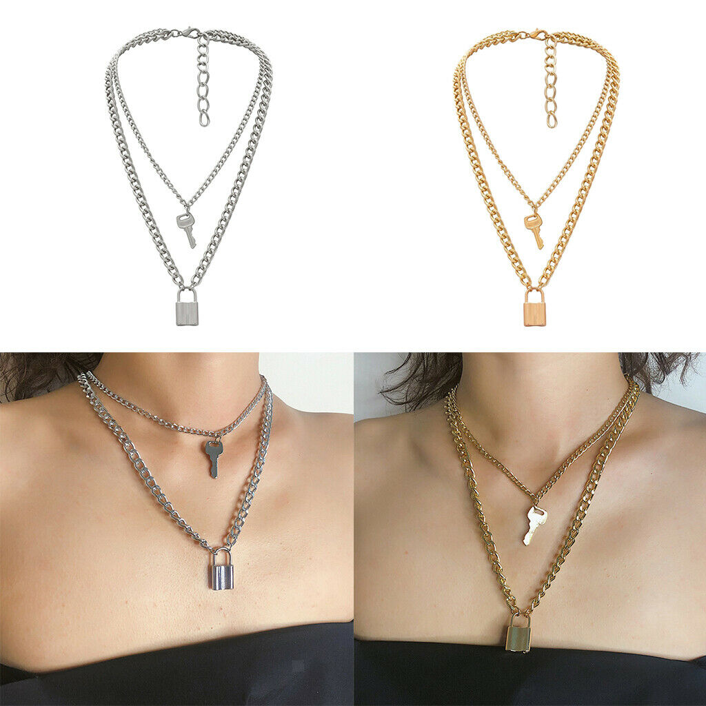 Fashion Jewelry Multilayer Clavicle Pendant Necklace Sweater Chain  Golden