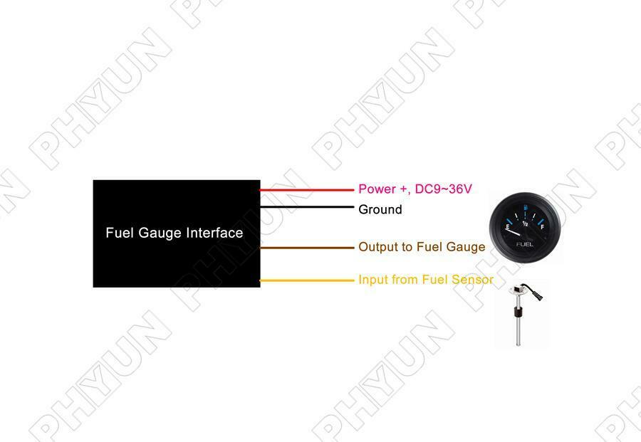 Match Specific Ohm Range Fuel Gauge Interface Module Ohm Range Converter 1x