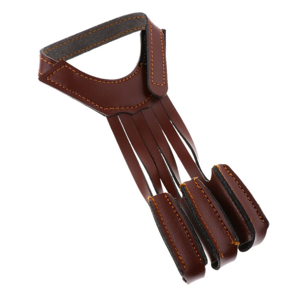 Soft Three Finger Recurve Bow Archery Glove Arm Guard Protective Gear