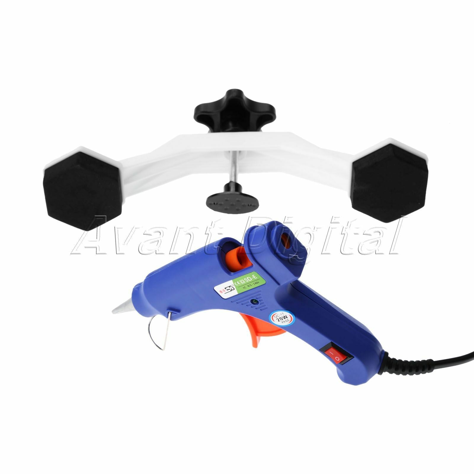 Tools Set Paintless Dent Repair Puller Bridge Glue Gun Car Hail Dent Removal