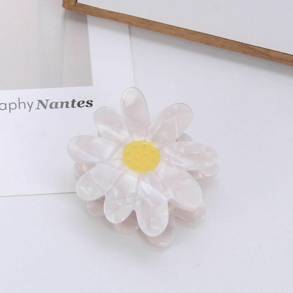Accessories Girls Barrette Hair Clips Acetate Hair Claws Little Daisy Hairpin