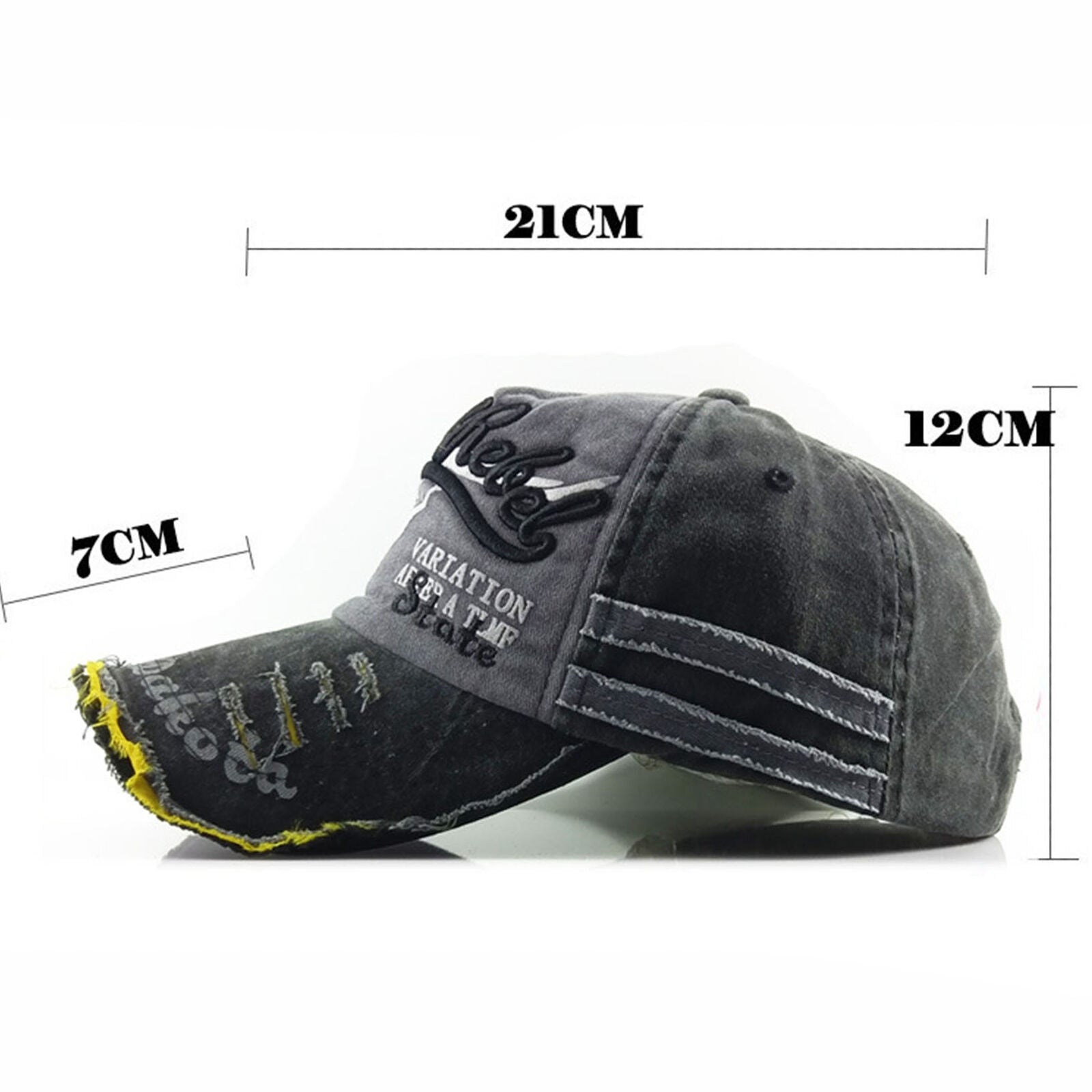 Hot Retro Washed Baseball Cap Fitted Cap Snapback Hat for Men Bone Women Casual