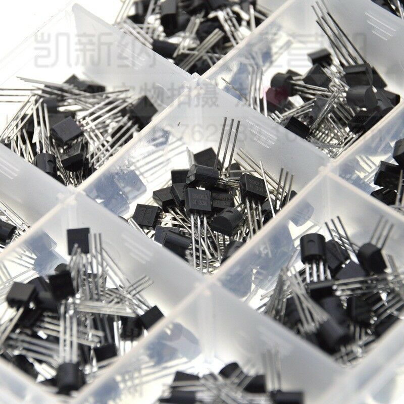 Portable 600pc 15Value NPN PNP Transistor TO-92 Assortment Kit Set W/Box Hot #ur
