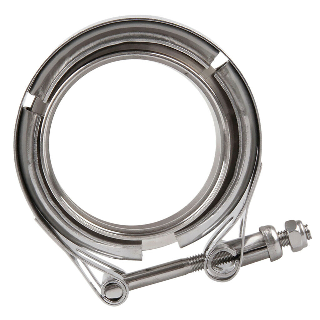 Stainless Steel V Band Downpipe Flange Clamp Turbo Exhaust Downpipe 3&4 Inch