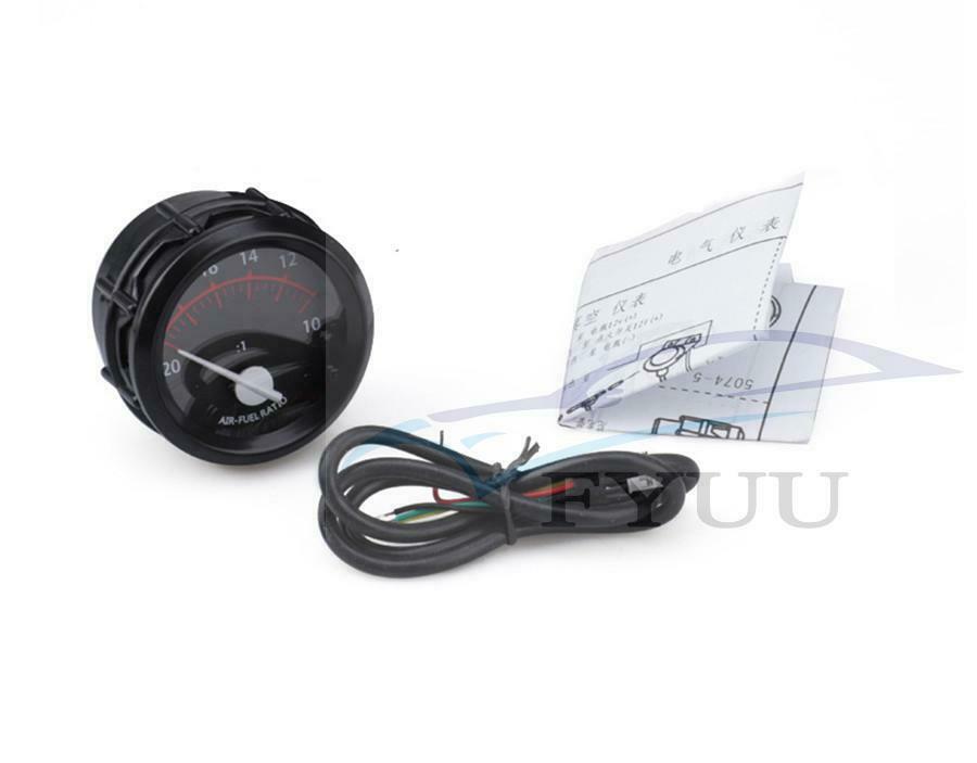 2" 52mm Auto Air Fuel Ratio Gauge 12V Racing Air Fuel Meter With LED Backlight