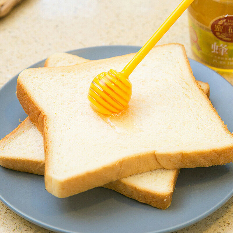 2pcs/set Honey Dipper Honey Stick Stirring Rod Spoon Dip Server Drizzl.l8
