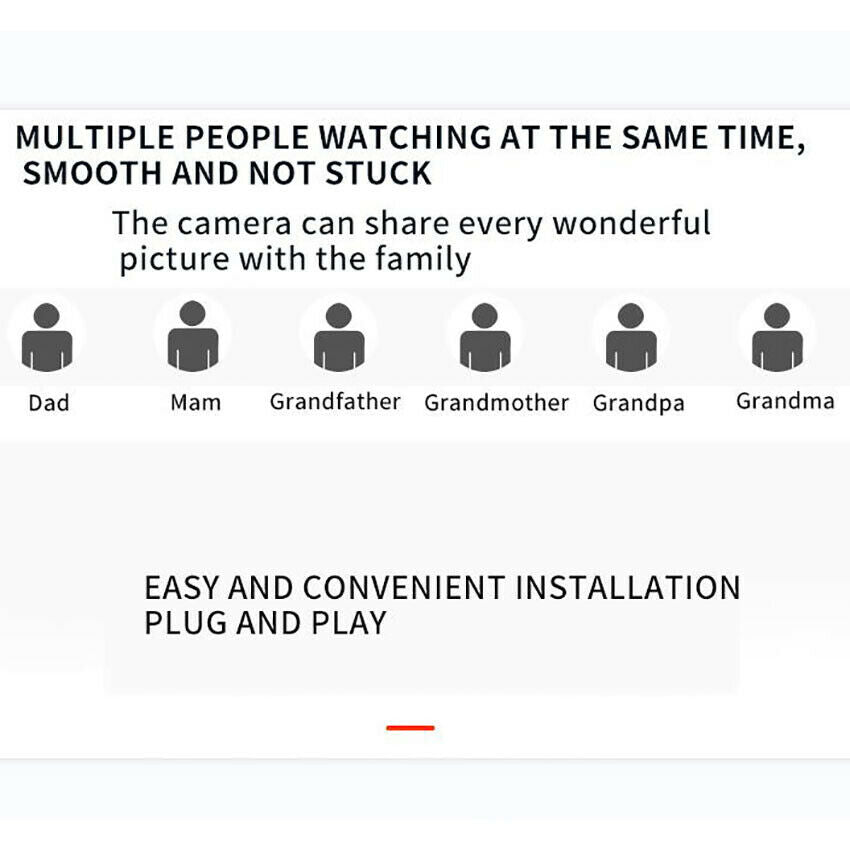 Waterproof WiFi PTZ Pan Tilt 1080P HD Security IR Camera Night Vision Outdoor