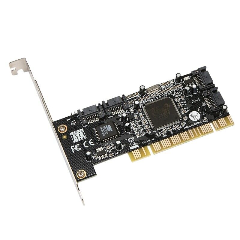 PCI to 4 SATAII Riser Card SIL3114 Array Card Adapter Support RAID 0.1.0+1.5 HO2