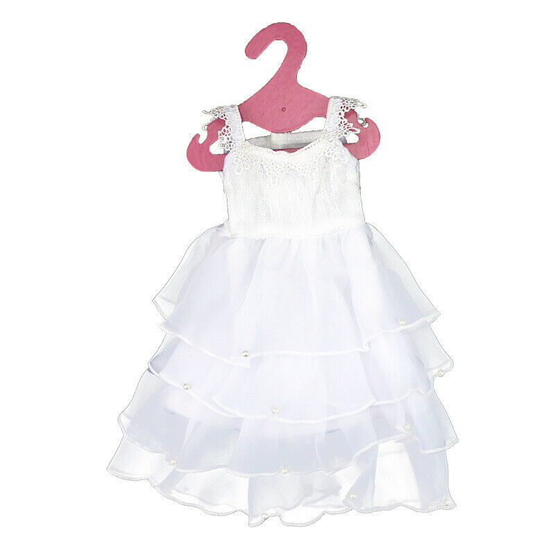 Lovely Princess Wedding Dress for 18inch Girl Dress Up Accs White