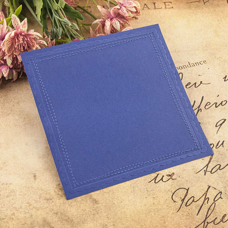 Square Frame Plastic Embossing Folders Template Cutting Scrapbooking Card Album