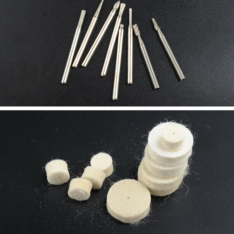 100X Accessory Bit Set Multitool Grinding Abrasive Polishing Rotary Tool w/ Box
