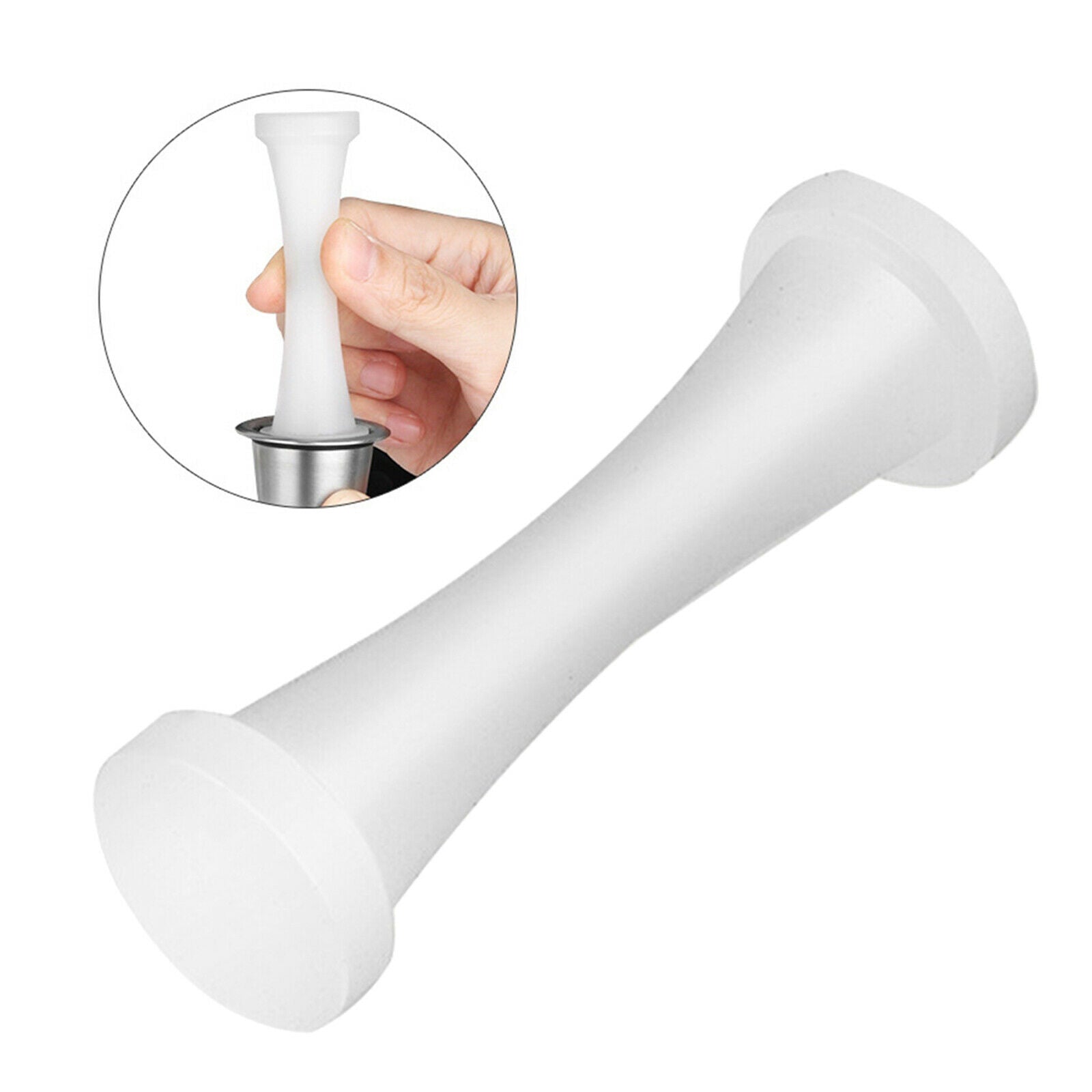Solid Plastic Coffee Capsule Tamper Dual Head Espresso Capsule Filling Tool