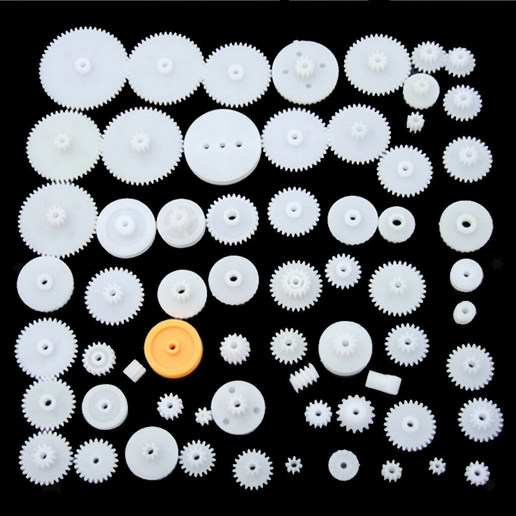 64 Style DIY Plastic Gears Robot Wheel Car Motor Toys Part Accessories Gear