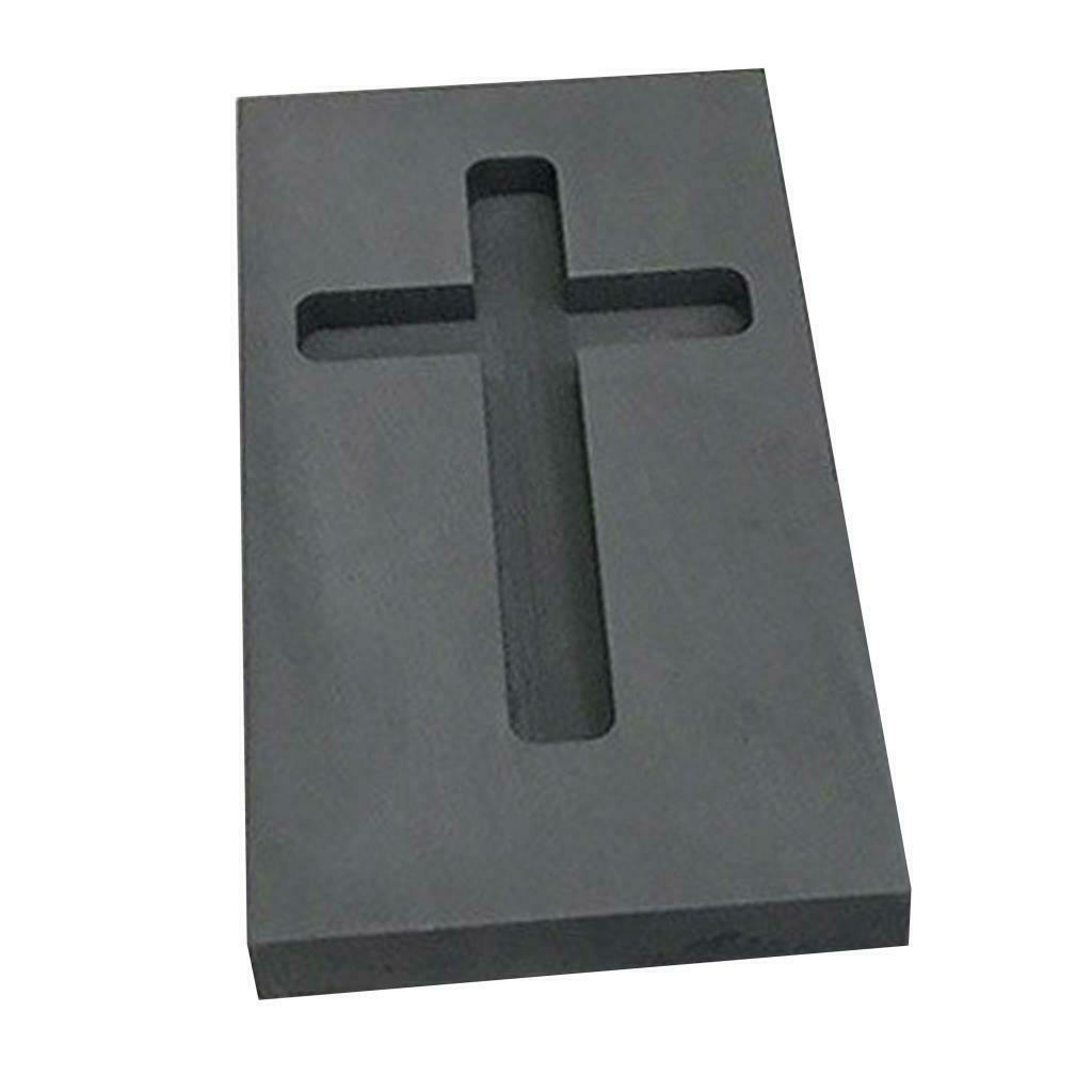 Graphite Mold Multi-Shape DIY Casting Refining Tool Tools 5-6ml Cross