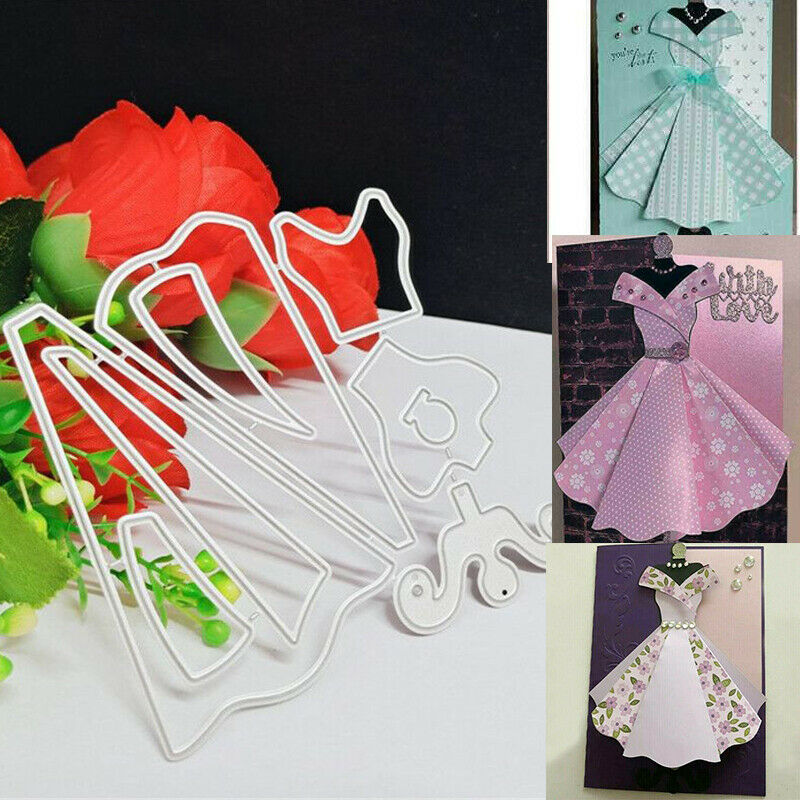 DIY Metal carbon steel dies Card Making Art Craft Princess Dress Scrapbooking