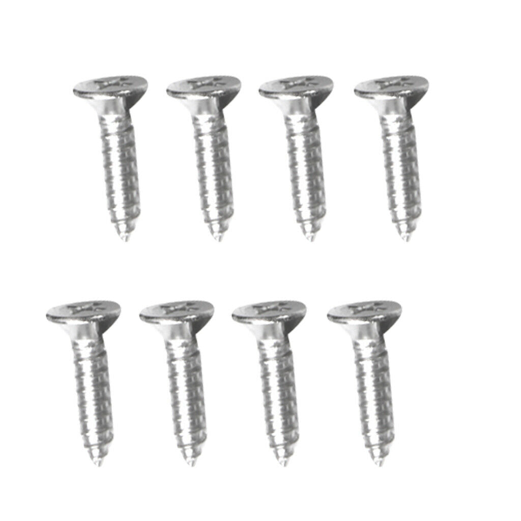 4pcs Black Dinghy Kayak Canoes Boat Thread Hull Drain Plug Bungs + 8 Screws