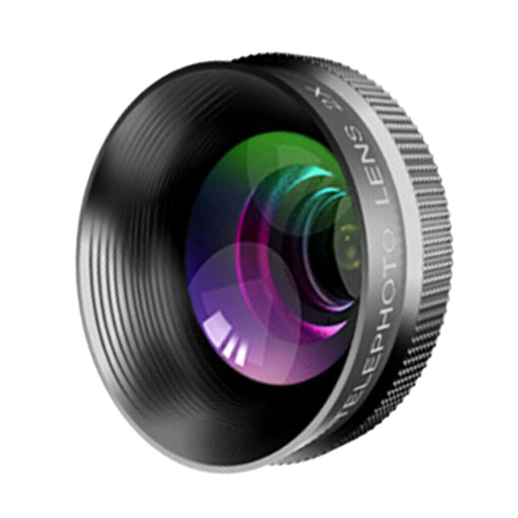 Seven-in-one set of mobile phone lenses Fisheye Wide Angle+Macro Lens Black