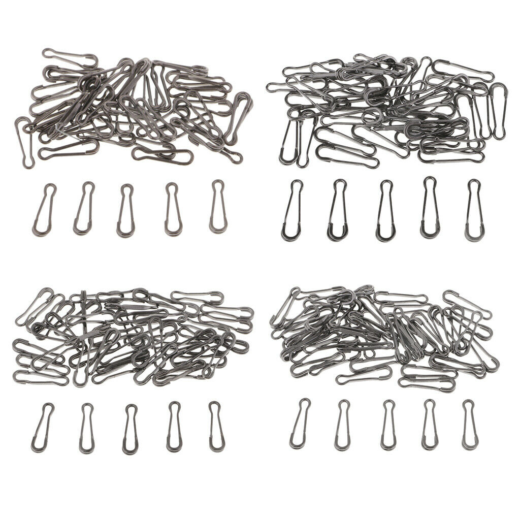 200pcs Baits Lures Clip Change Clip Hawaiian Snaps Baits 17mm 20mm 24mm 29mm