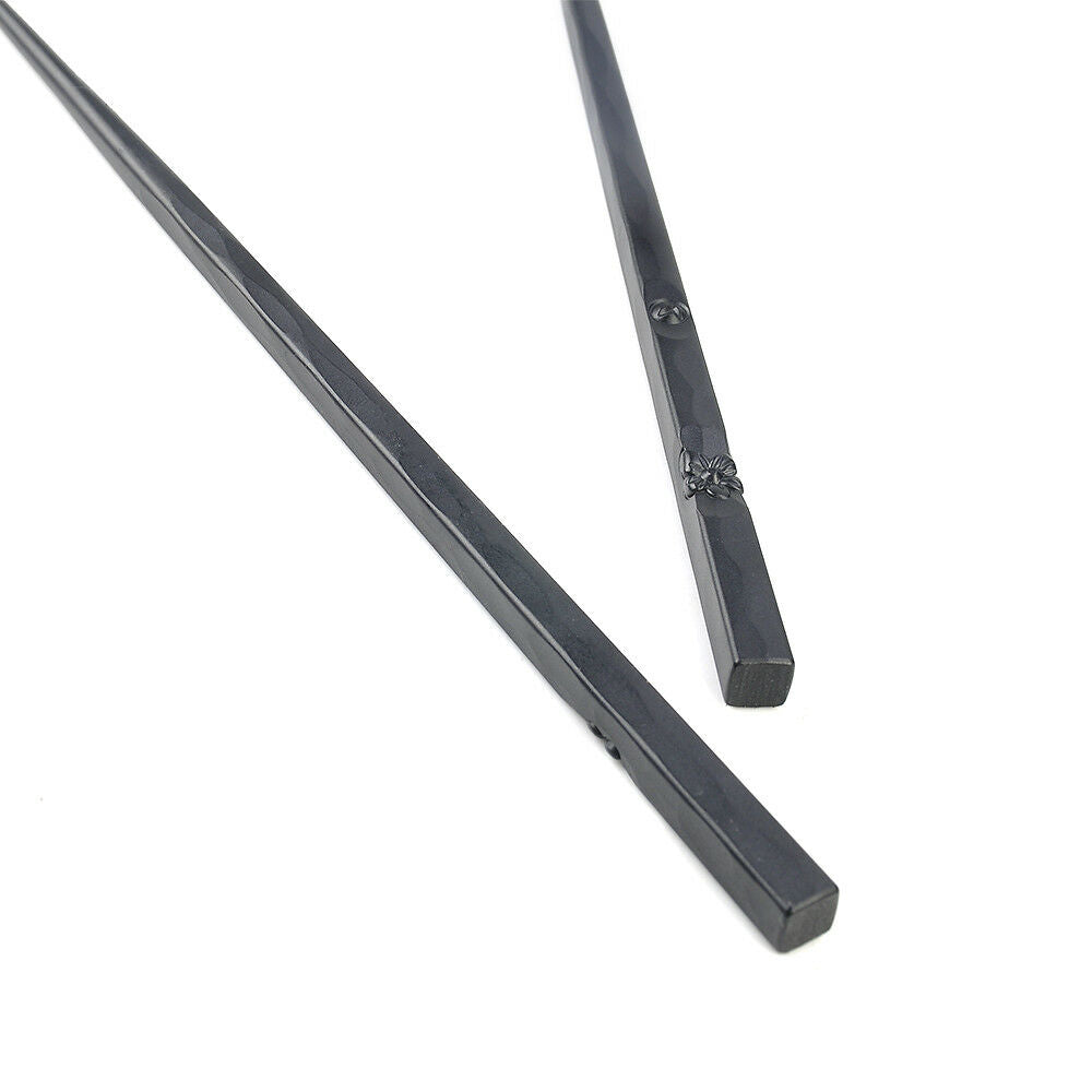 1 Pair Alloy Non-Slip Japanese Chopsticks Sushi Chop Sticks Set Chinese Gift New