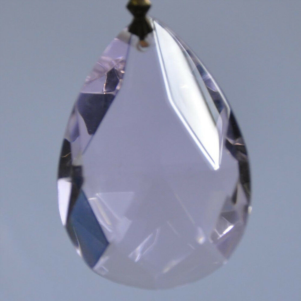 10Pcs Chandelier Ball Drop Crystal Glass Loose Spacer Ornaments Xmas Decor Clear