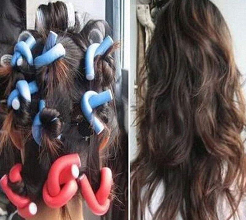 New 10Pcs Curler Makers Foam Bendy Twist Curls Tool DIY Trendy Hair Rollers_DD