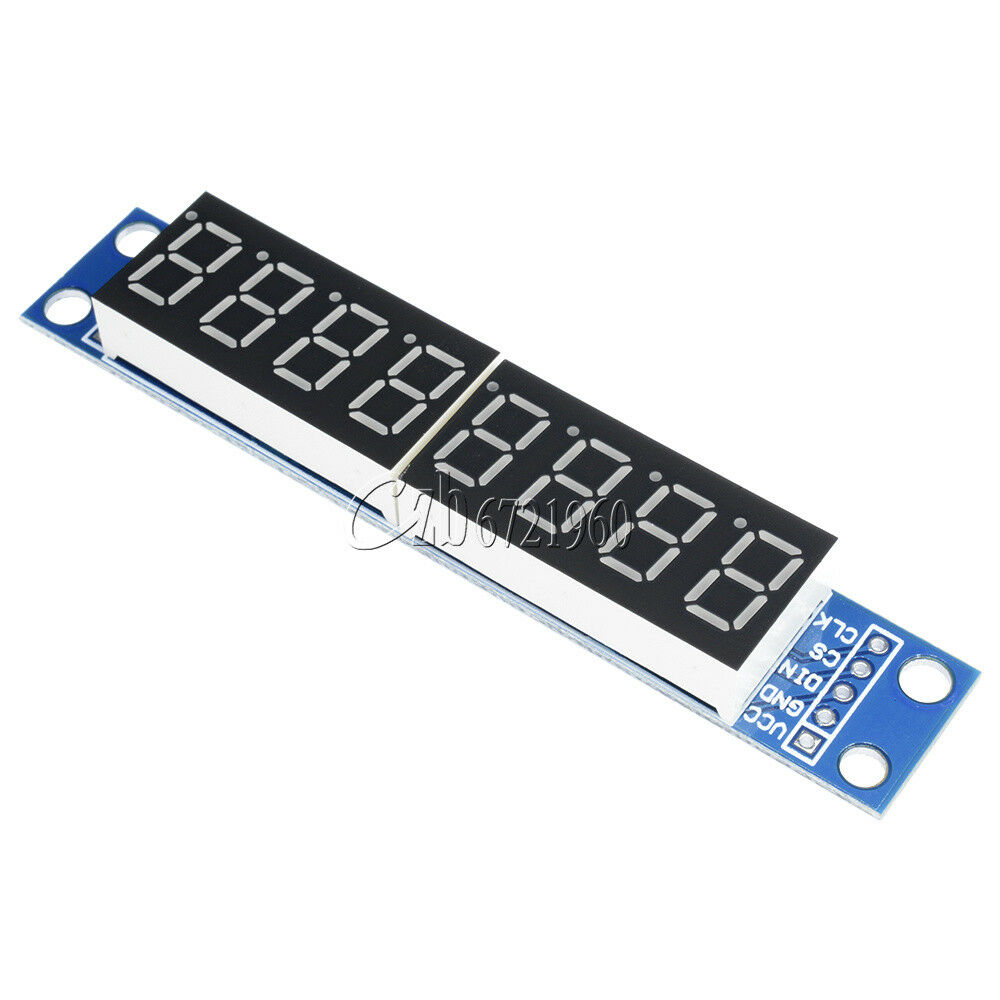 Blue MAX7219 LED Dot Matrix 8 Digit Digital Tube Display Control For Arduino
