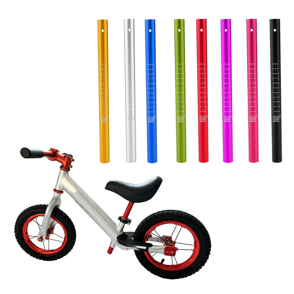 Aluminum Alloy Bike Seat Posts Bicycle Seat Tube for Balance Bike Golden