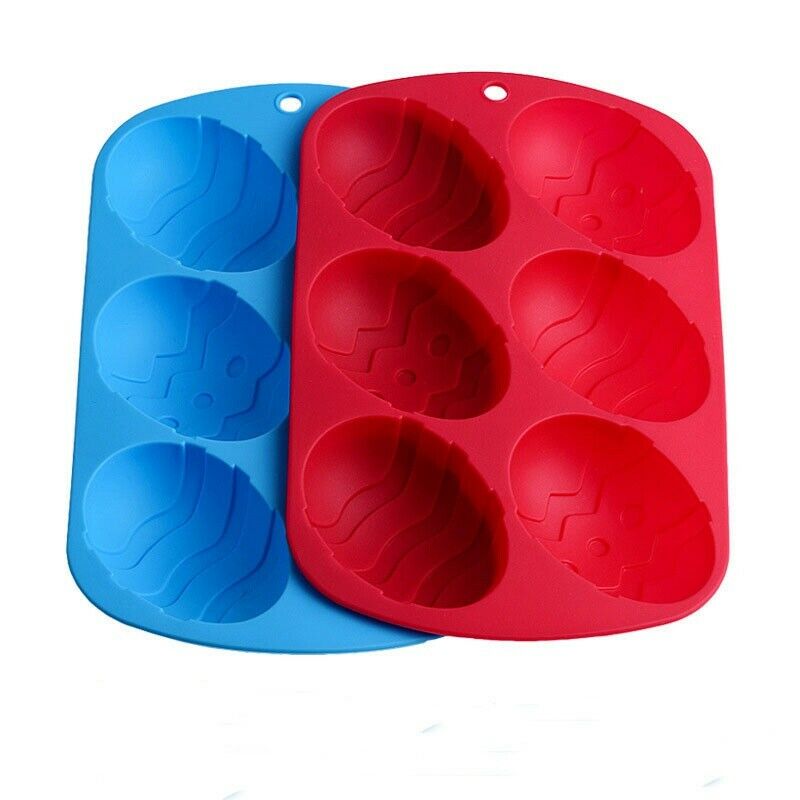 Silicone Egg Shape Cake Easter Dough Moulds Chocolate Ice Cube Tray Baking