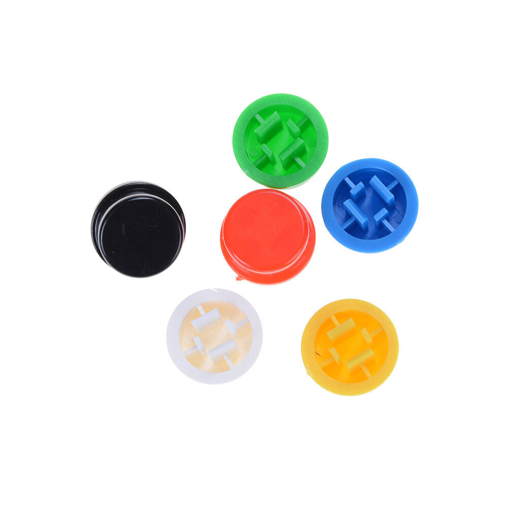 100x Round Mixed Color Tactile Button Caps Kit For 12x12x7.3MM Tact Switc.l8