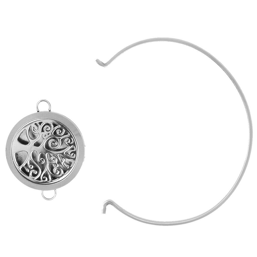 Stainless Steel Aromatherapy Oil Perfume Bangle Diffuser Locket Bracelet