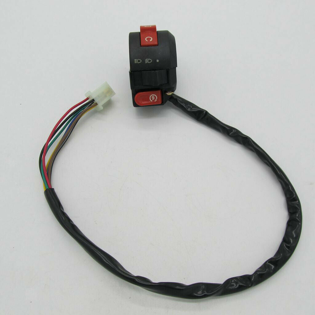 7-wire Kill Start Button Light Switch Housing 110cc Quad Dirt Bike ATV Buggy