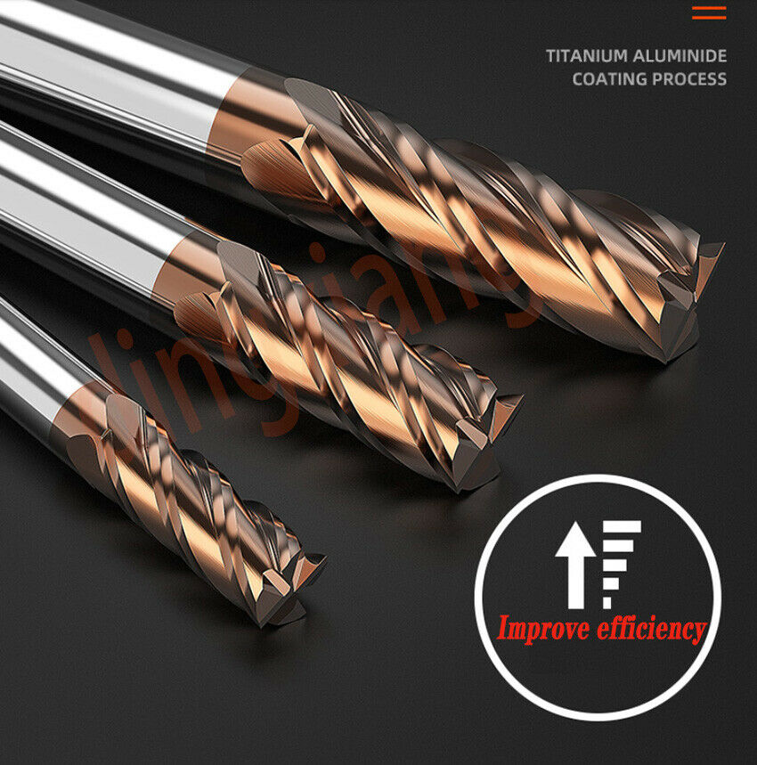 1PC 55° 4-Flute Tungsten Steel Milling Cutter CNC Machining End Mill 5*50*6*13mm