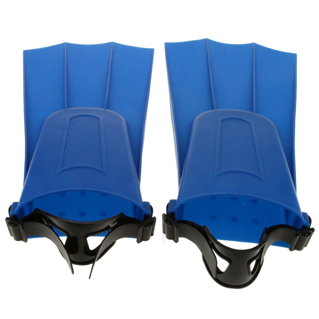 Adults Adjustable Flippers  Swimming Diving Learning Tools XL Blue