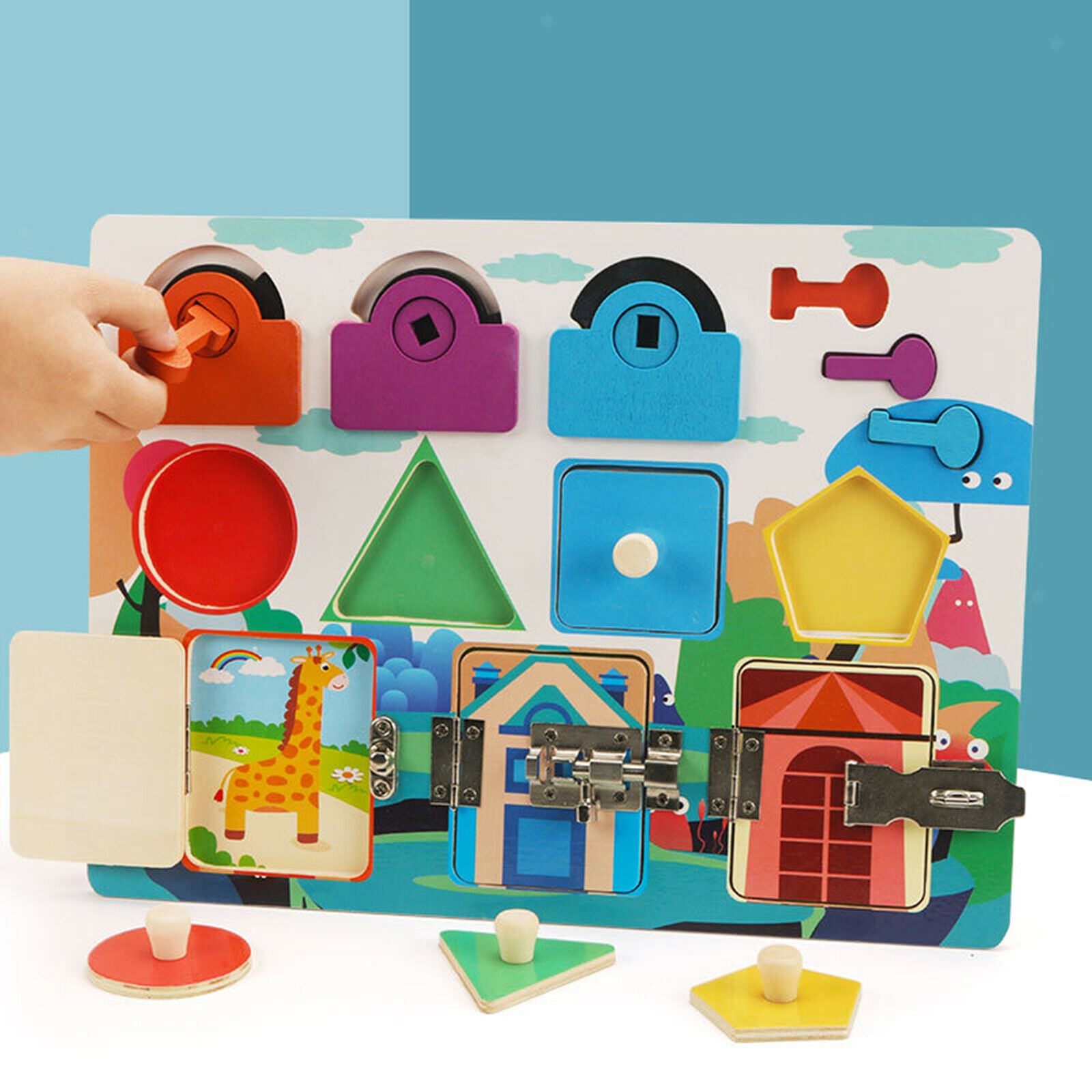 Busy Board Education Unlock Toys Learning Activities Gifts Boys & Girls