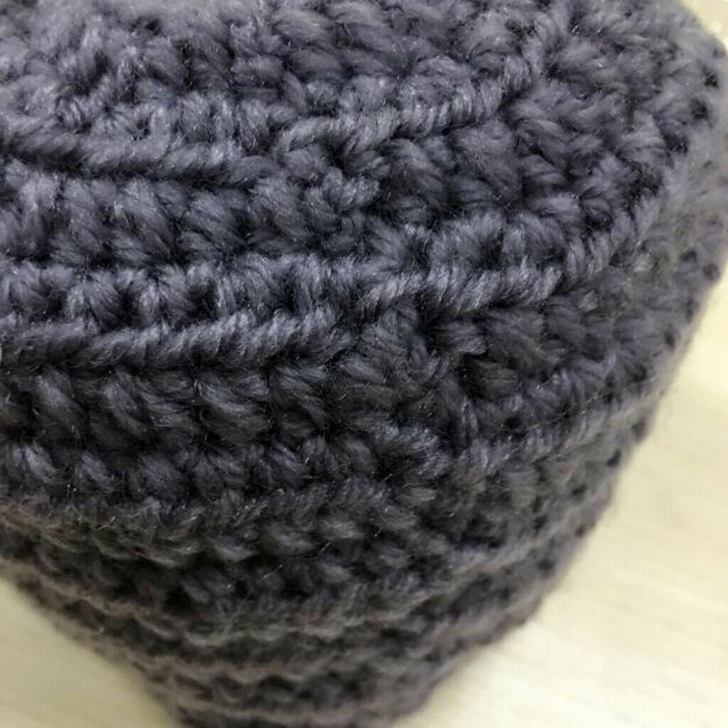 Handmade Childrens Girls Boys   Winter Hat Warmer Knitted   Grey