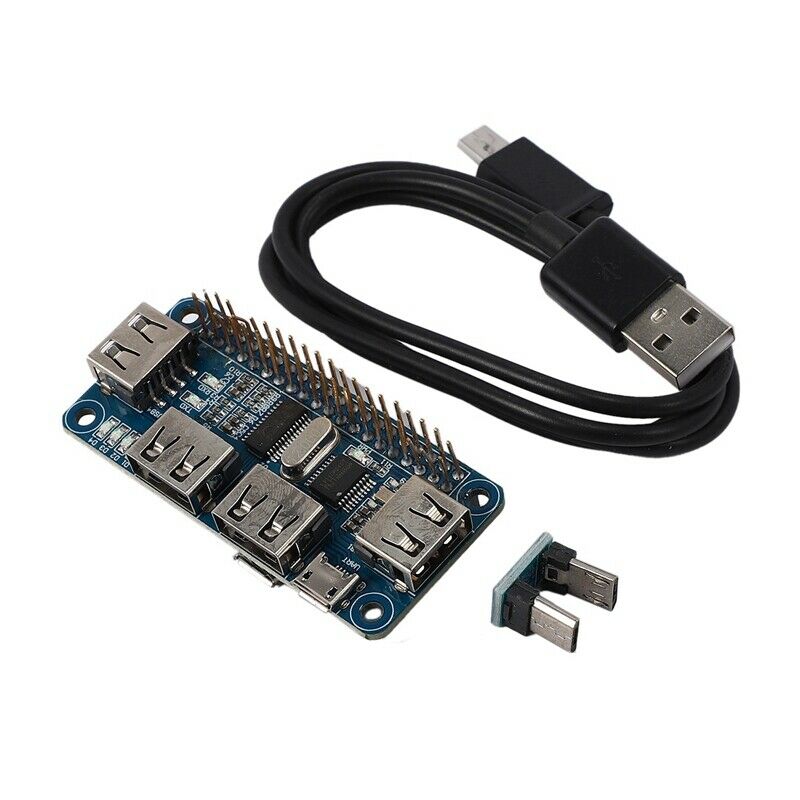 4 Ports USB HUB HAT For Raspberry Pi 3 / 2 / Zero W Extension Board USB To UARQ2