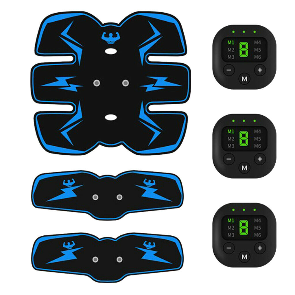 2x Electric Abs Muscle Training Toner Stimulator Body Workout Wireless Equipment