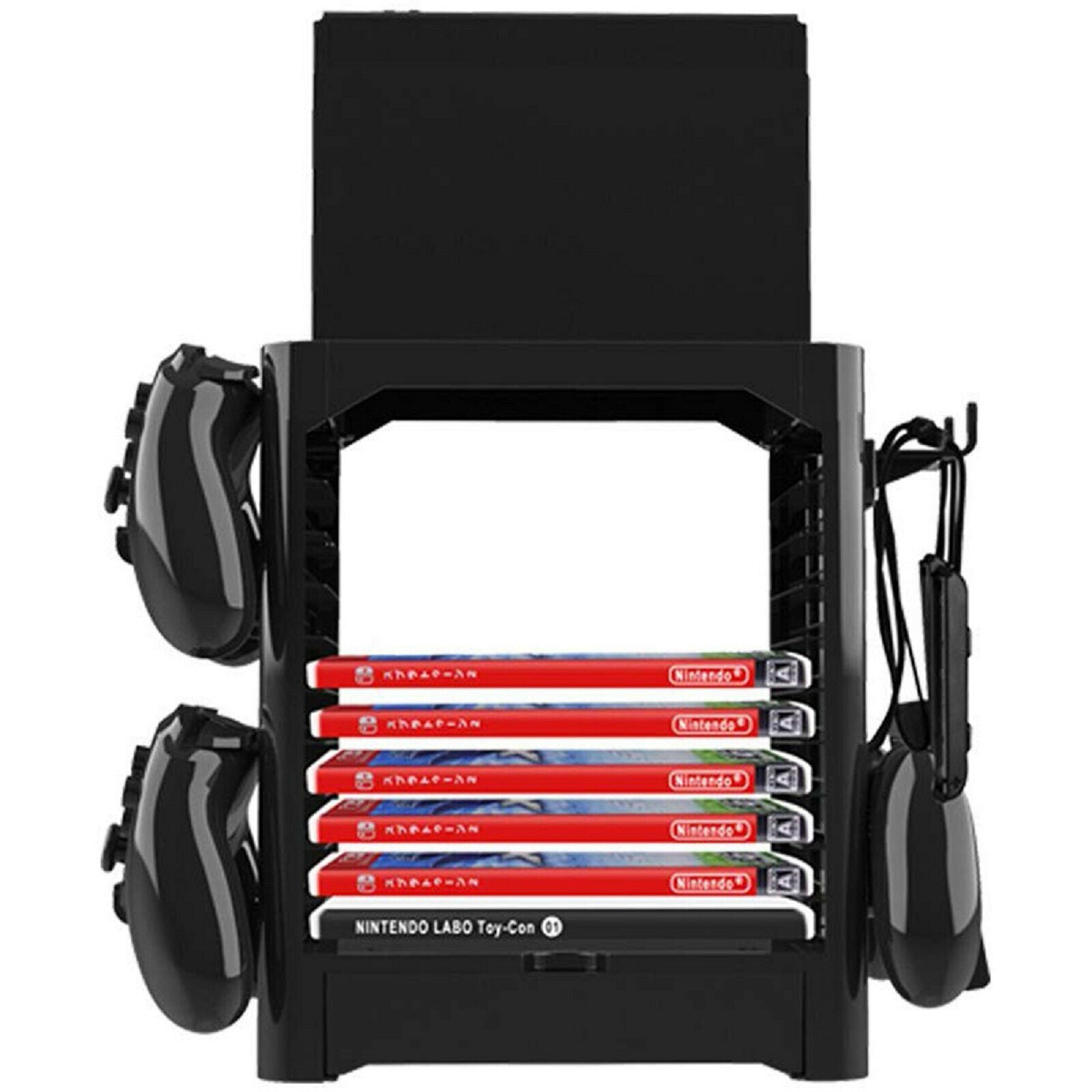Multi-Function Storage Bracket Shelf for Gaming Switch Disc Console Controller