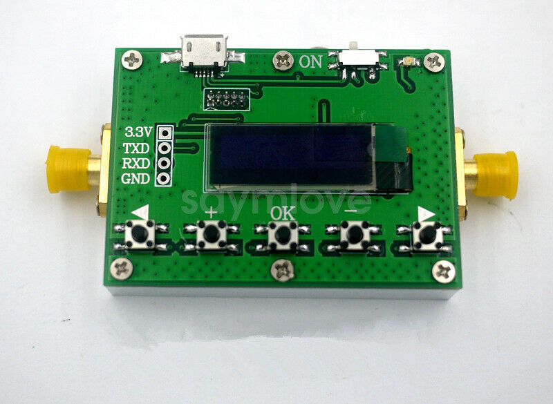 New OLED 6G Digital Programmable Attenuator 30DB step 0.25 RF Module + Micro USB