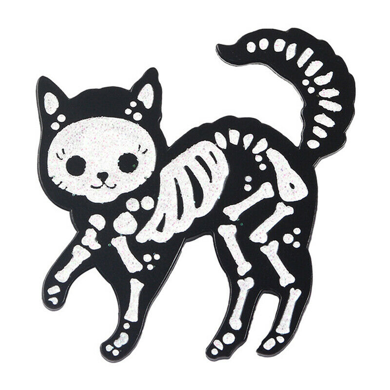 Skeleton Cat Enamel Lapel Pins Alien Avocado Cute Brooches Badges Fashion Gi Rf