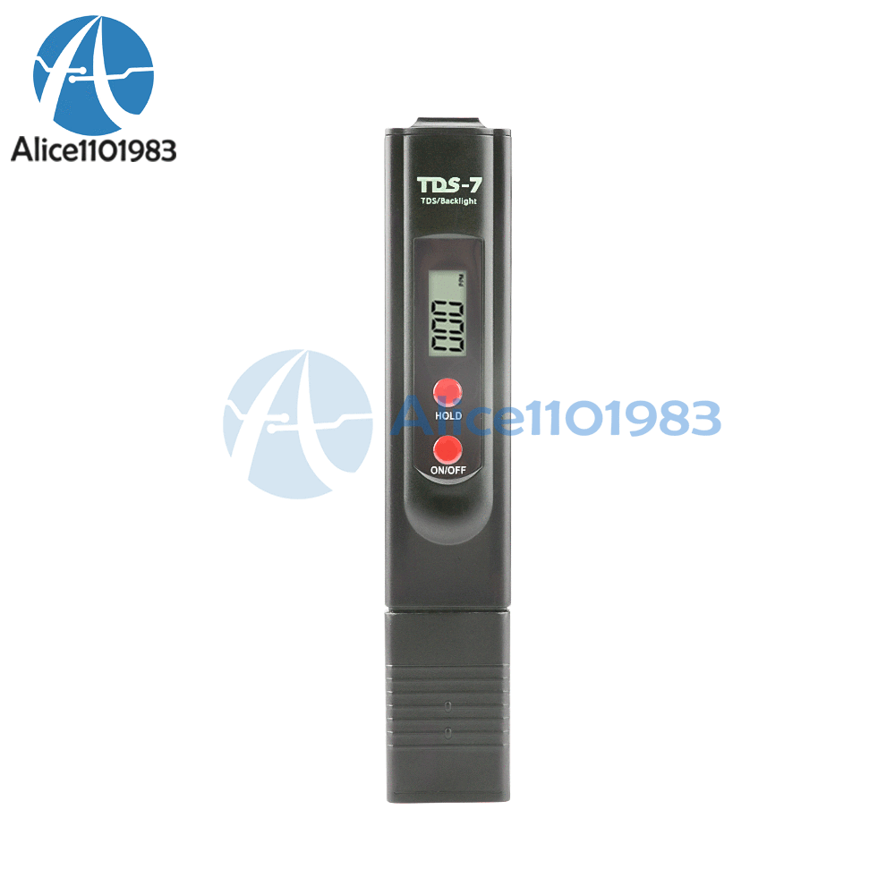 TDS-7 Digital Display LED Backlight Water Quality Detector Tester 0-9999PPM