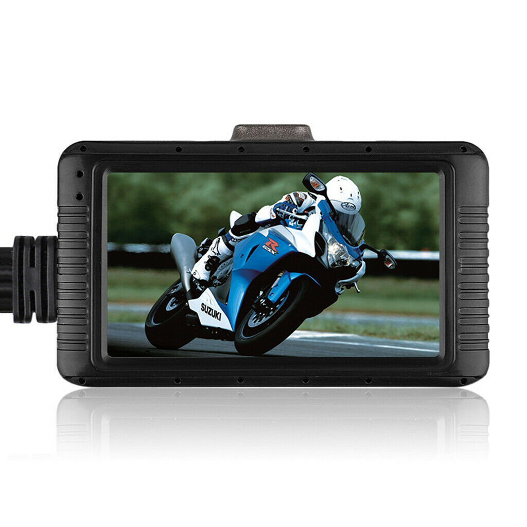 New 2'' Front Motorcycle Video DVR Hd Waterproof Recorder CCD Box Black