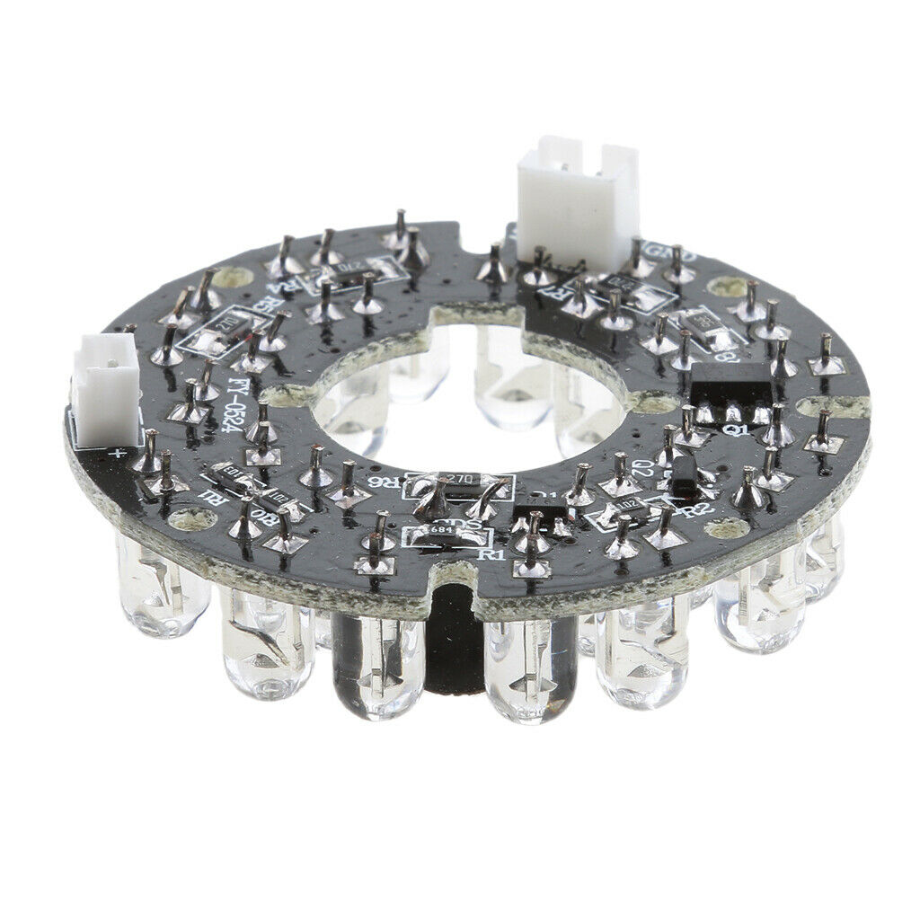 24 Infrared Night Vision IR LED Lamp Board Module for Camera DVR System
