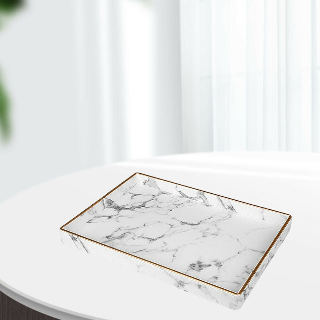 Marble Texture Serving Tray Storage Containers Boxes Tray Gifts