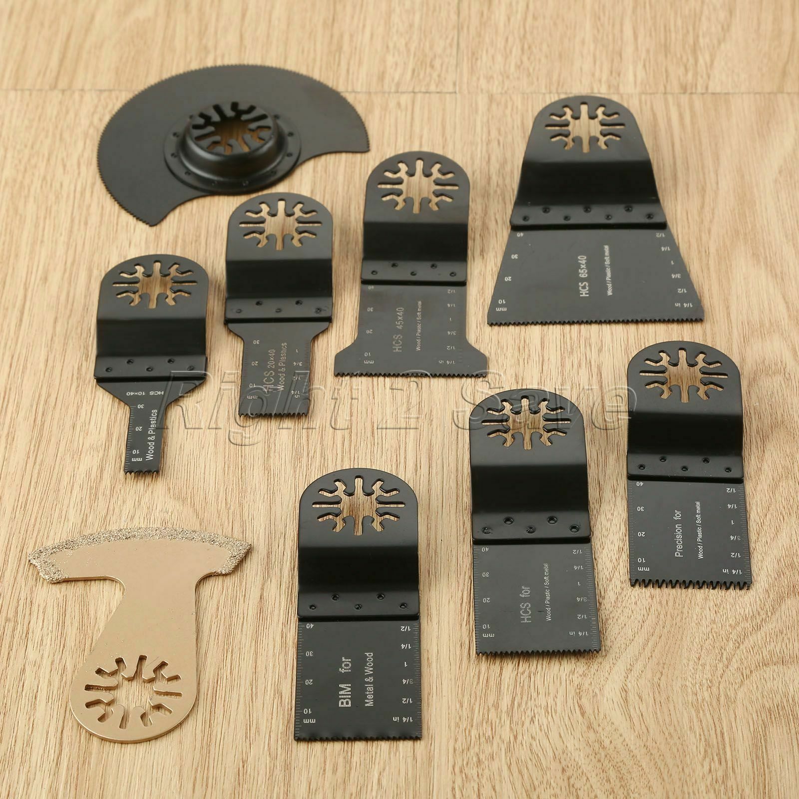 9pcs/set Pro Oscillating Multi Tool Saw Blade Cutter For Fein Multimaster Makita