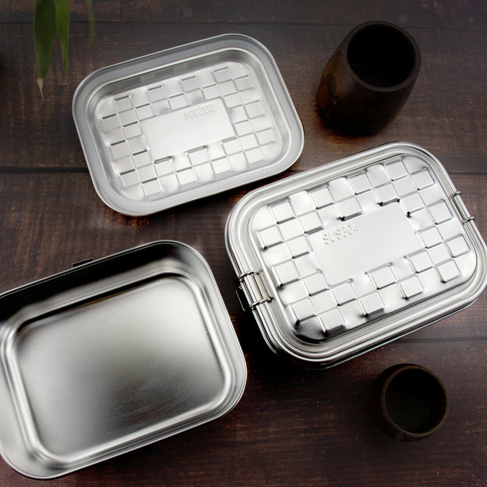 Stainless Steel Thermal Lunch Box Bento Container Insulated Food Jar Picnic