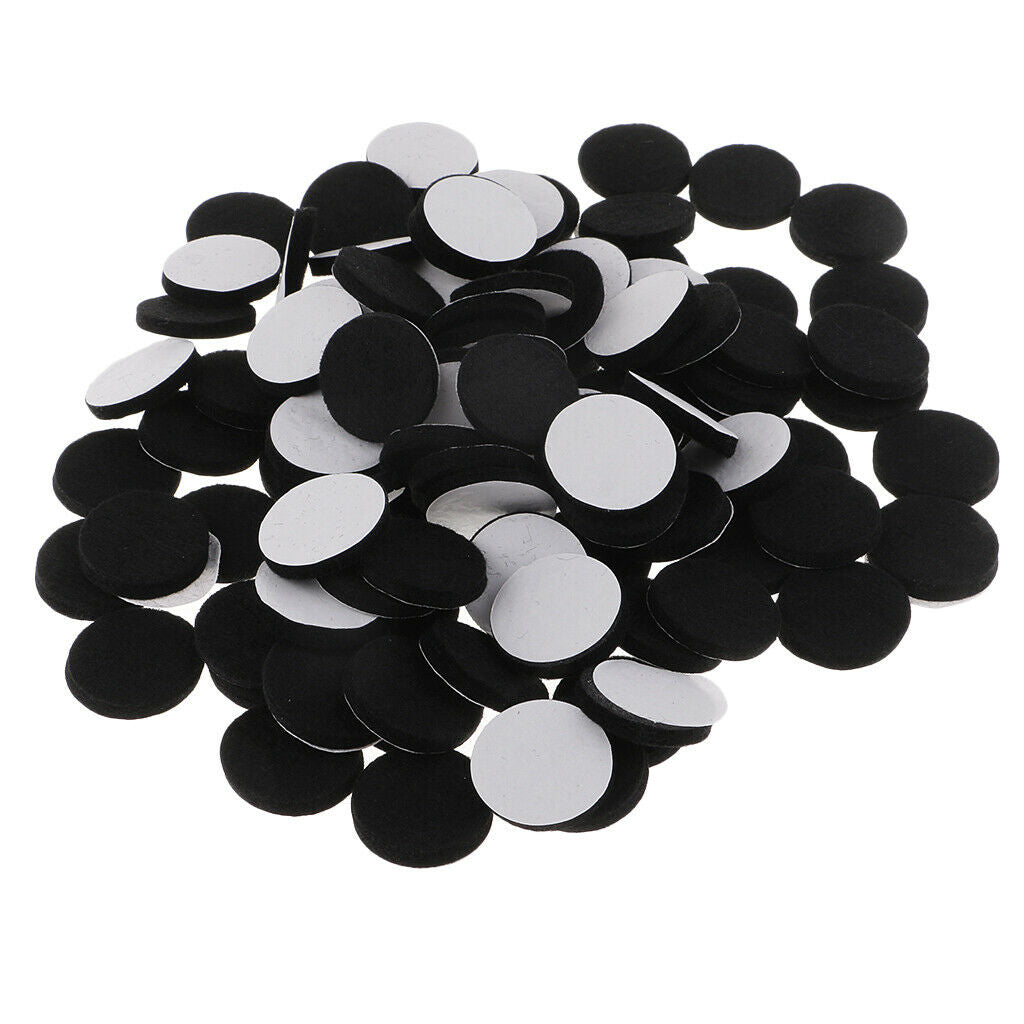 100x Self Adhesive 30mm Felt Pads Furniture Table Feet Wood Floor Protectors